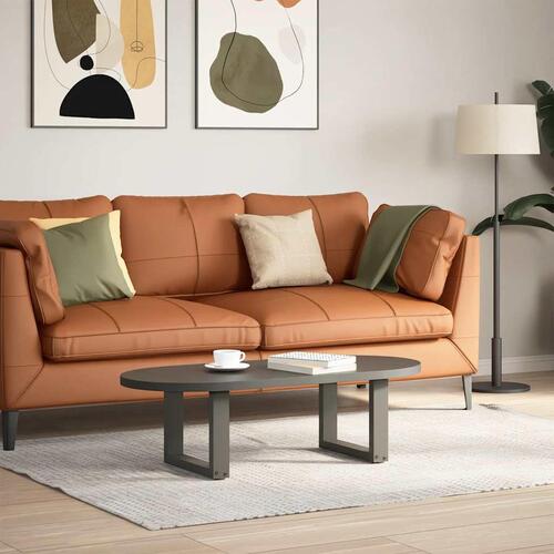 Sofabordben U-formet 2 stk. 40x(30-31) cm stål antracitgrå