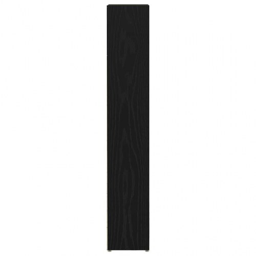 CD-reoler 2 stk. 21x16x93,5cm konstrueret træ sort egetræsfarve