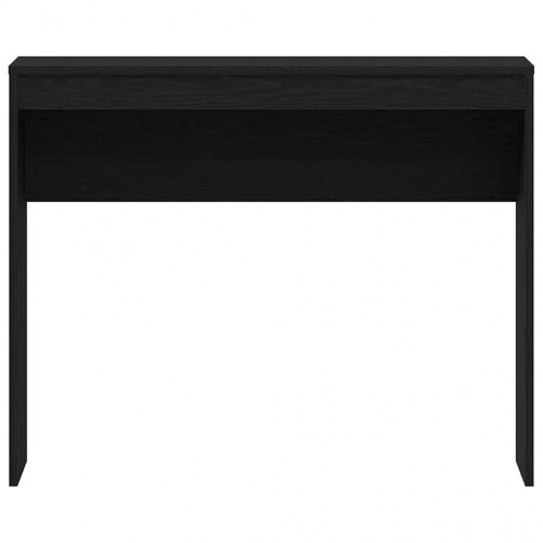 Skrivebord i sort egetrælook 90×40×72 cm - konstrueret træ