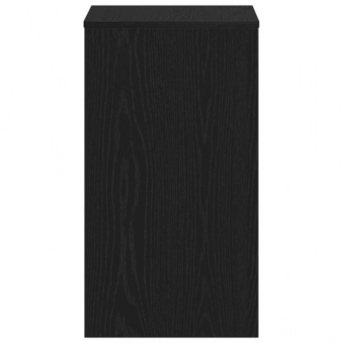 Skrivebord i sort egetrælook 90×40×72 cm - konstrueret træ