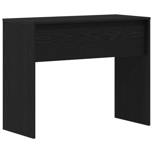 Skrivebord i sort egetrælook 90×40×72 cm - konstrueret træ