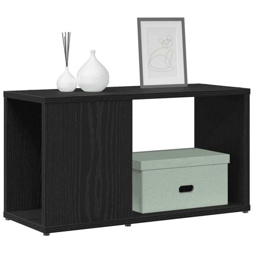 Tv-bord i konstrueret træ 60×24×32 cm - sort egetræsfarve