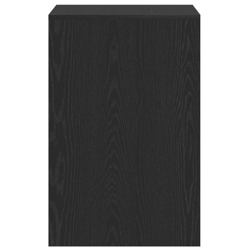 Skrivebord med 2 skuffer - 101×50×76,5 cm, konstrueret træ i sort egetræsfarve