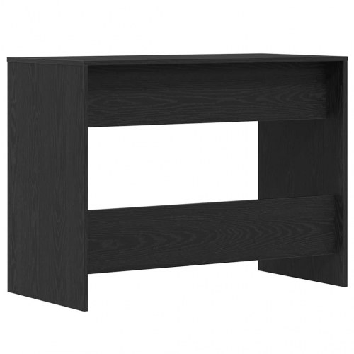 Skrivebord med 2 skuffer - 101×50×76,5 cm, konstrueret træ i sort egetræsfarve