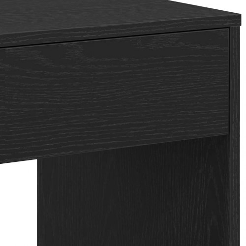 Skrivebord med 2 skuffer - 101×50×76,5 cm, konstrueret træ i sort egetræsfarve