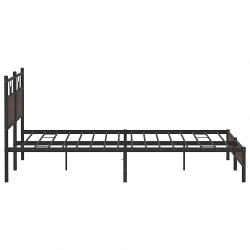Sengeramme uden madras 193 x 203 cm - brun egetræsfarve