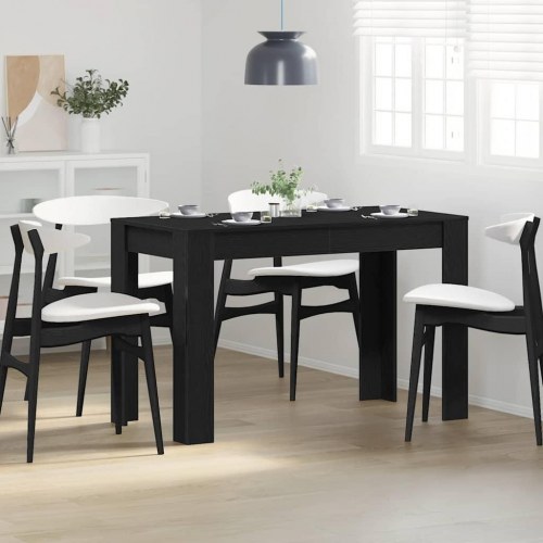 Spisebord 120 x 60 x 76 cm - sort-eg