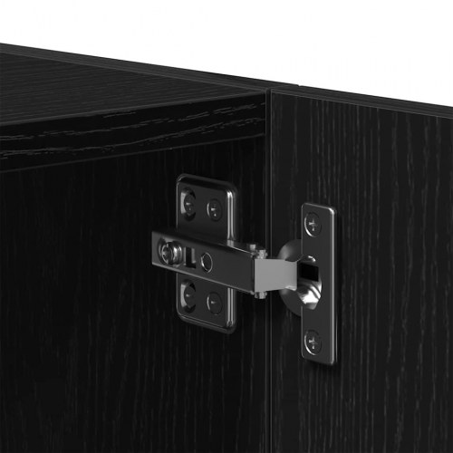 Vægskab 80 x 39 x 40 cm - sort egetræsfarve