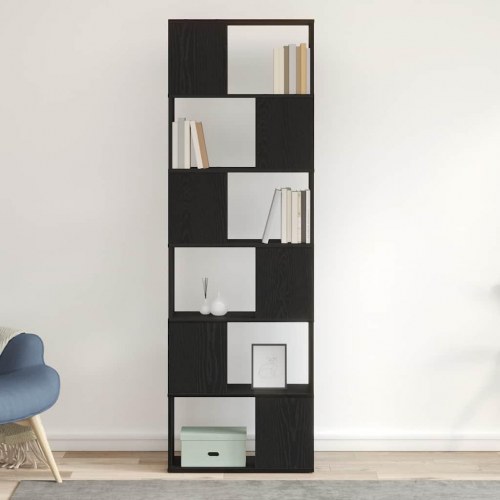 Bogreol/rumdeler 60 × 24 × 186 cm - sort eg