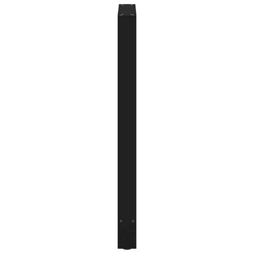 Sofabordben 2 stk. 60x(100-101) cm stål sort