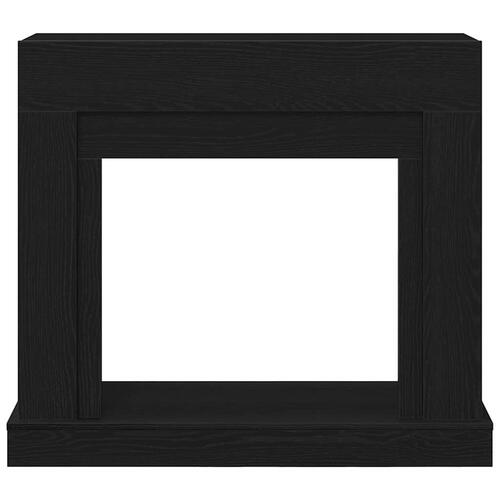 Forsats til pejs 100x30x87,5 cm konstrueret træ sort-eg