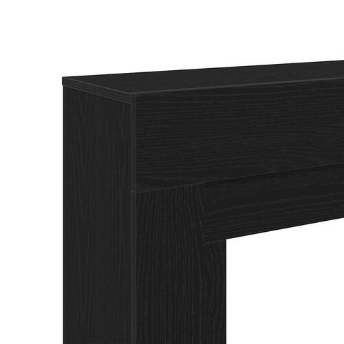 Forsats til pejs 100x30x87,5 cm konstrueret træ sort-eg