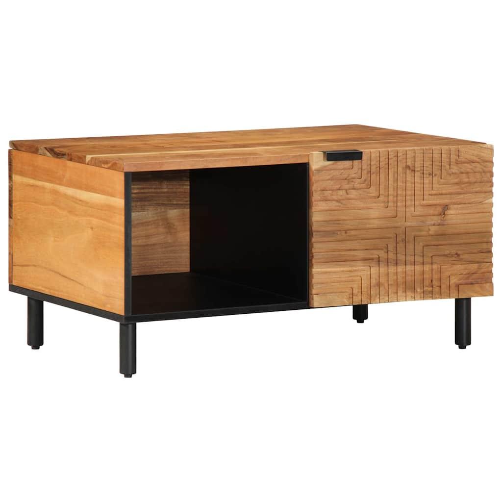 Sofabord 80X50X40 Cm Massivt - Naturfarvet / Akacietræ