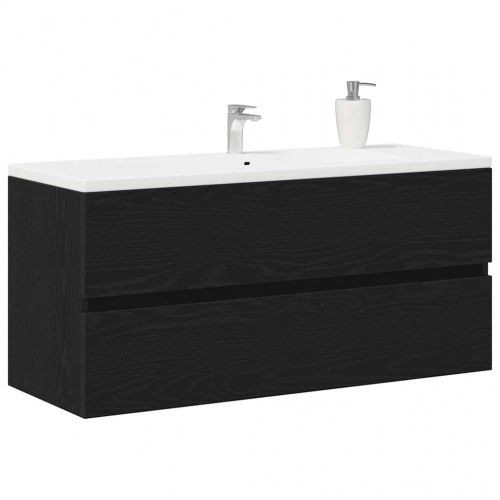 Vaskeskab 100 x 38,5 x 45 cm - sort egetræ
