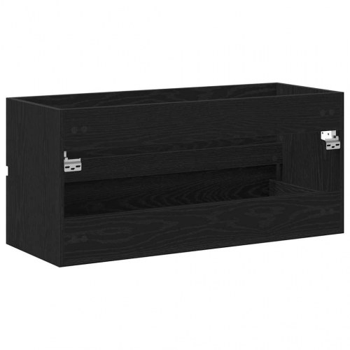 Vaskeskab 100 x 38,5 x 45 cm - sort egetræ