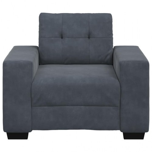 Sofastol 60 cm fløjl mørkegrå
