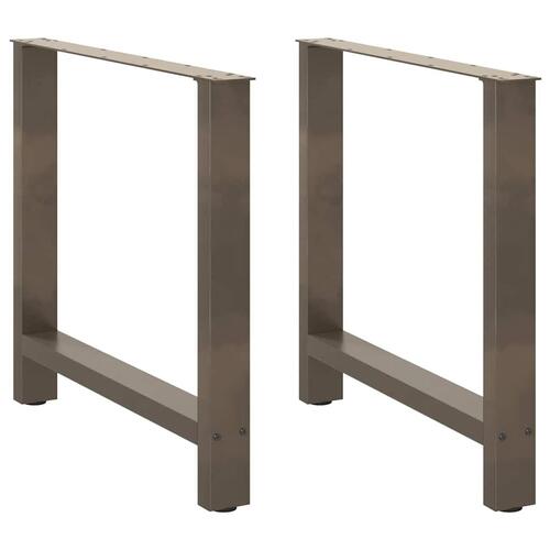 Sofabordben 2 stk. 80x(72-73) cm stål antracitgrå