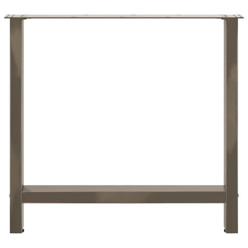 Sofabordben 2 stk. 80x(72-73) cm stål antracitgrå