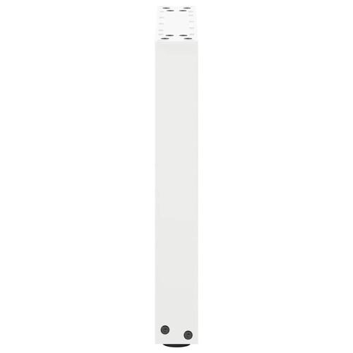 Sofabordben U-formet 2 stk. 28x(42-43) cm stål hvid