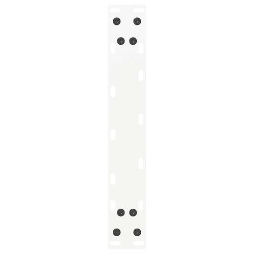 Sofabordben U-formet 2 stk. 28x(42-43) cm stål hvid