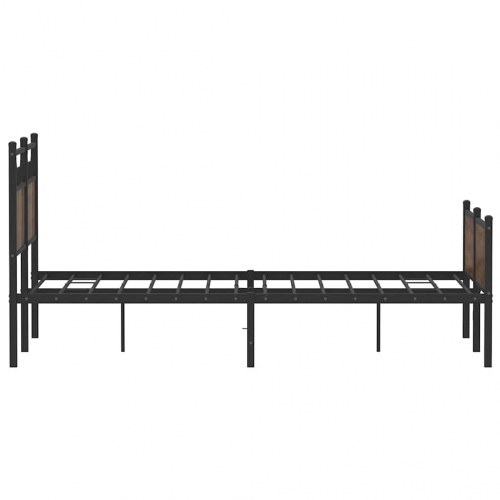 Sengeramme 120 x 190 cm i brunt eg - uden madras