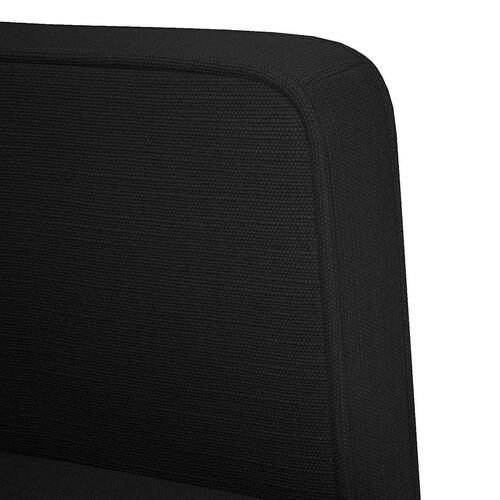 Sofastol med armlæn 53 cm stof sort