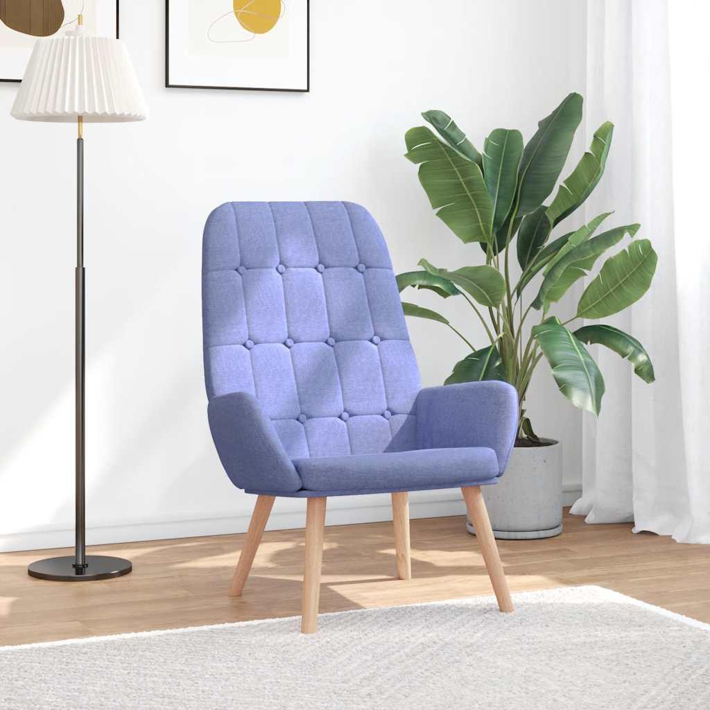 Lænestol Stof Jeans Blå