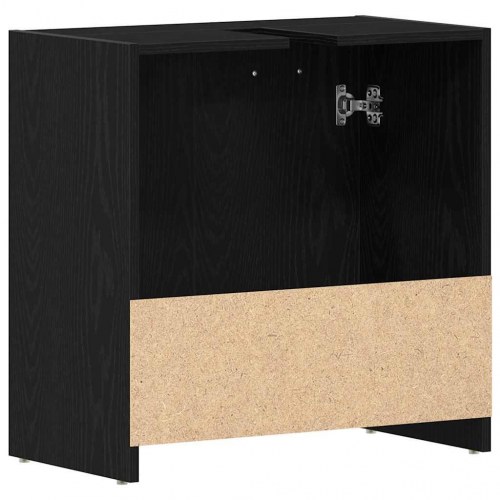 Underskab til håndvask 60×33×60 cm - konstrueret træ, sort eg