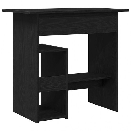 Skrivebord 80 × 45 × 74 cm i konstrueret træ - sort egetræsfarve