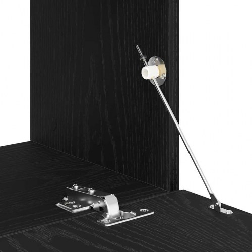 TV-bord 120 x 30 x 30,5 cm i konstrueret træ - sort eg