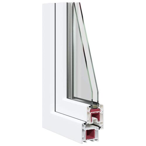 Kældervindue RISOR 60x80 cm Tilt&Drej DIN venstre hvid