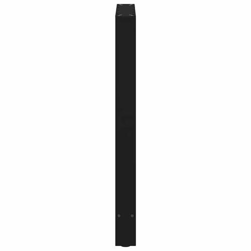Sofabordben 2 stk. 60x(90-91) cm stål sort