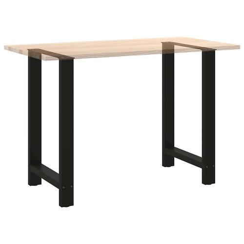 Sofabordben 2 stk. 60x(90-91) cm stål sort