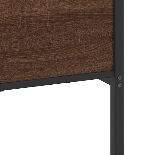 Sengeramme uden madras 193 x 203 cm - brun egetræsfarve
