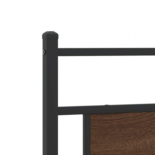Sengeramme uden madras 193 x 203 cm - brun egetræsfarve