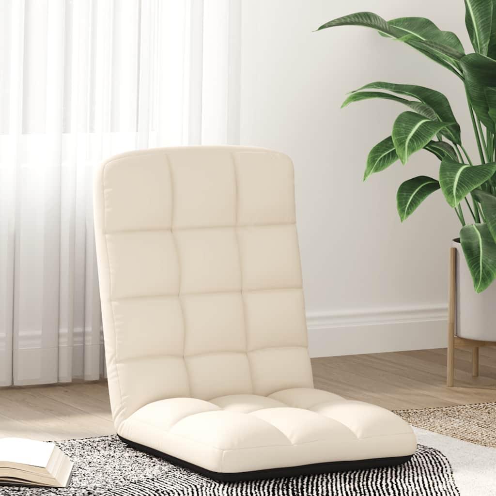 Foldbar gulvstol i hør 71x51x62 cm