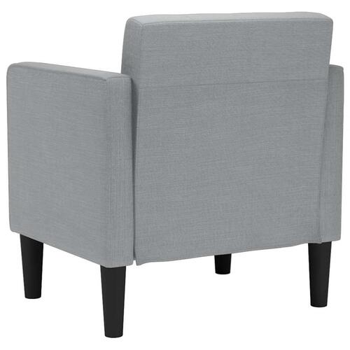 Sofastol med armlæn 53 cm stof lysegrå