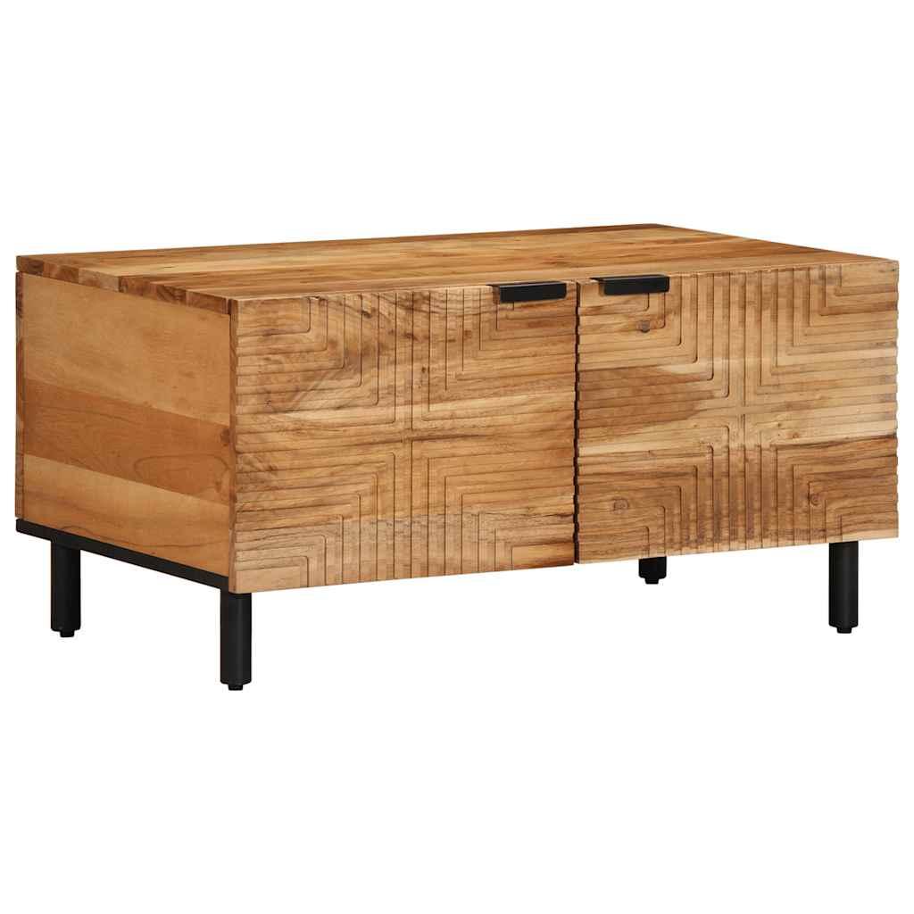 Sofabord 80X50X40 Cm Massivt - Naturfarvet / Akacietræ