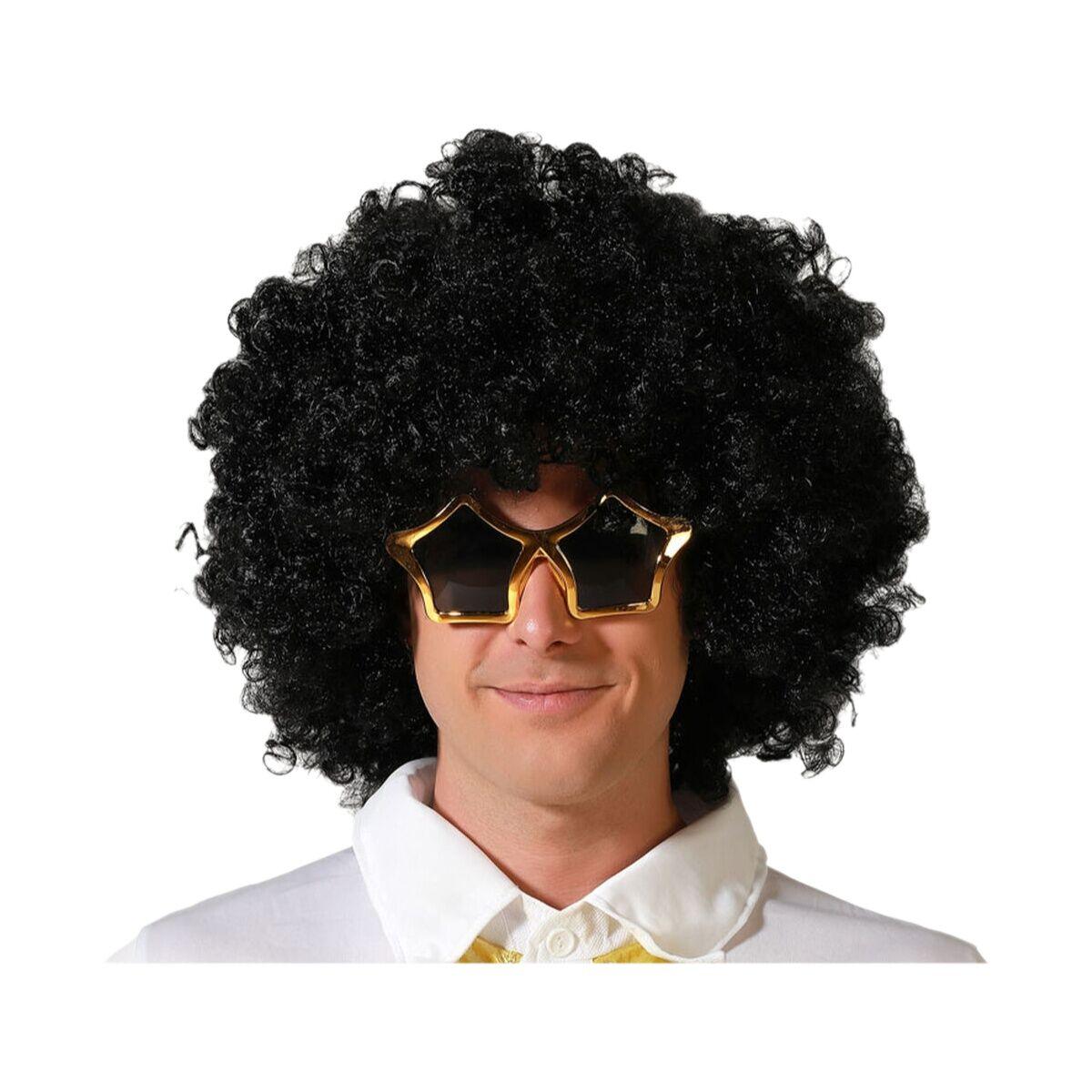 Paryk Sort Afro hår