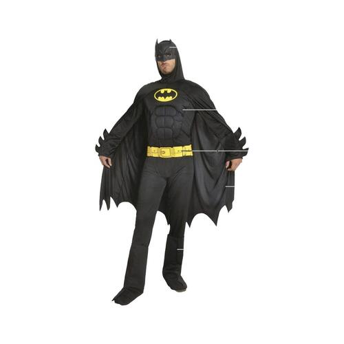 Kostume til voksne Sort Batman XL