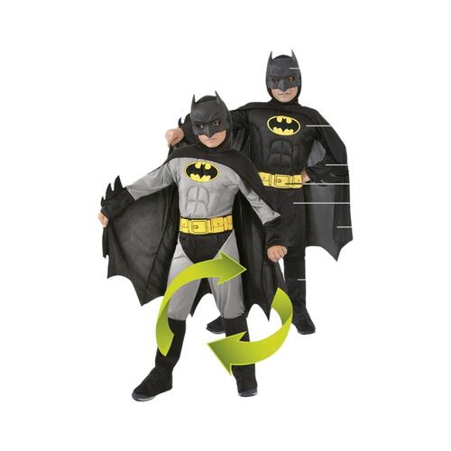 Kostume til børn Batman Vendbar 8-10 år