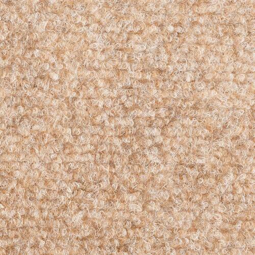 Selvklæbende trappemåtter 15 stk. nålenagle 56x17x3 cm creme