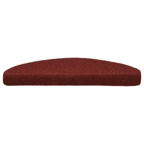 Selvklæbende trappemåtter 15 stk. nålenagle 65 x 21 x 4 cm rød