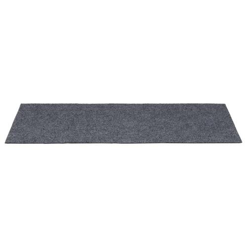 Selvklæbende trappemåtter 15 stk. 60x25 cm rektangulær lysegrå