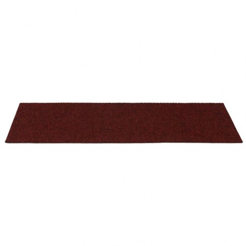 Trappemåtter selvklæbende - 15 stk. 60 × 25 cm, bordeauxrød, rektangulære