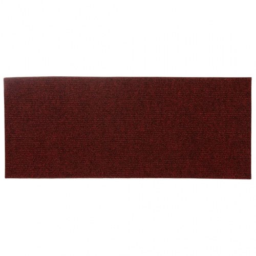 Trappemåtter selvklæbende - 15 stk. 60 × 25 cm, bordeauxrød, rektangulære