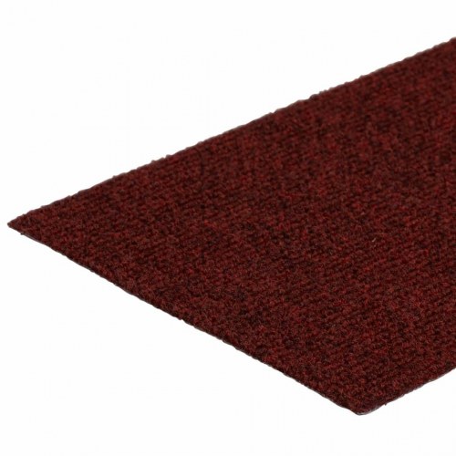 Trappemåtter selvklæbende - 15 stk. 60 × 25 cm, bordeauxrød, rektangulære