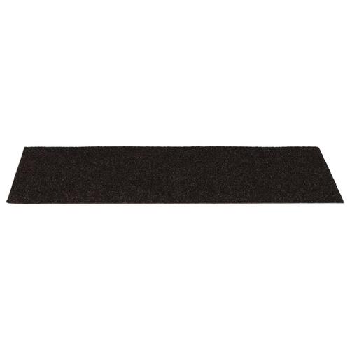Selvklæbende trappemåtter 15 stk. 60x25 cm mørkebrun