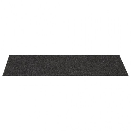 Trappemåtter selvklæbende - 15 stk., 60 × 25 cm, antracit, rektangulære