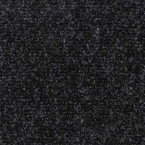 Selvklæbende trappemåtter 15 stk. 76x20 cm rektangulær sort